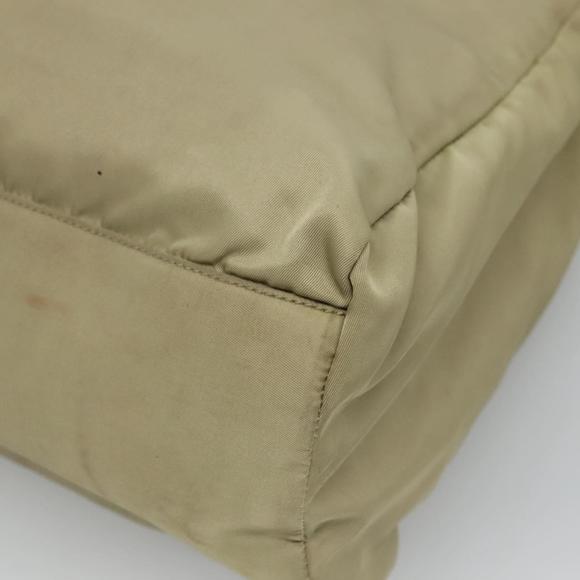 PRADA Hand Bag Nylon Beige Auth bs23980 - Picture 12 of 16
